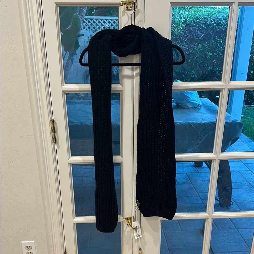 Sandro Black Knit Scarf
